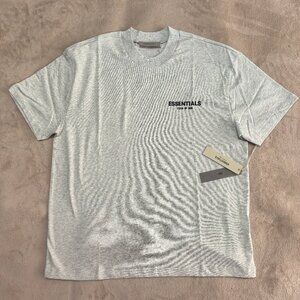 Essentials fear of god dark oatmeal t shirt